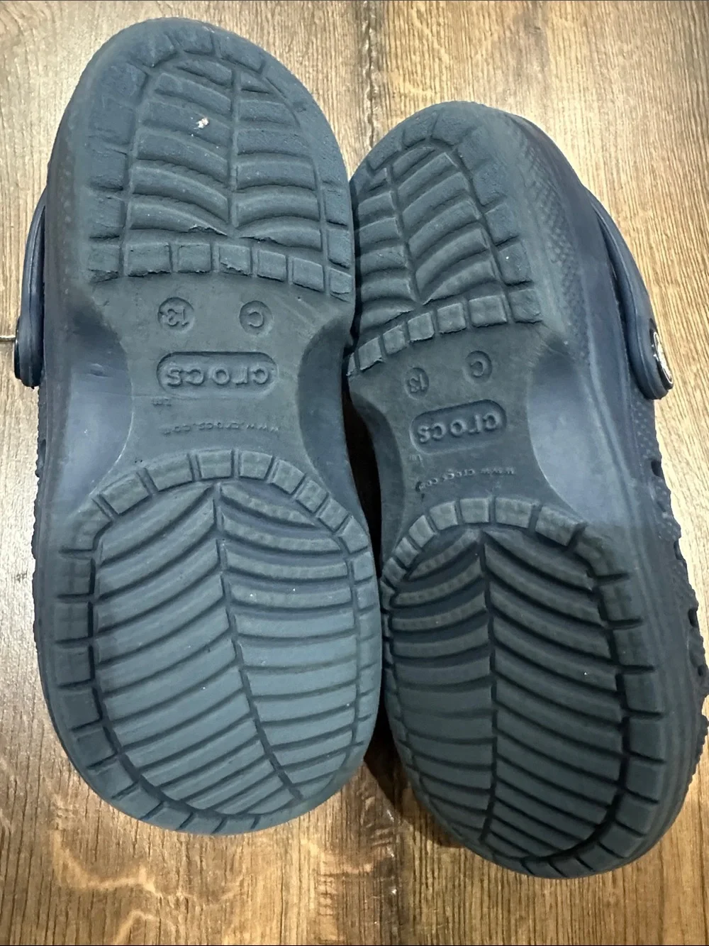 CROCS Kids Navy Blue Classic Clogs size 13